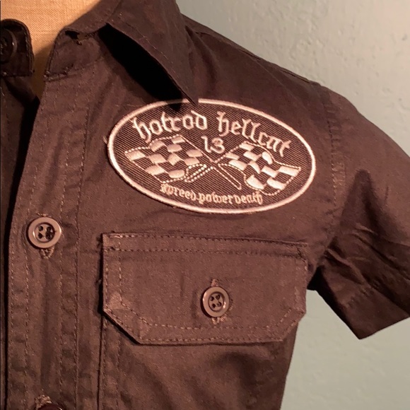 Kids work shirt Hot Rod Speedshop size 2 years - Picture 4 of 4